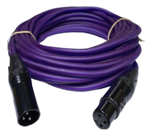 Cable De Microfono Xlr 3 Pines Macho A Hembra 6.35mm