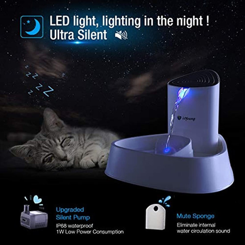 Fuente De Agua Led Para Mascotas