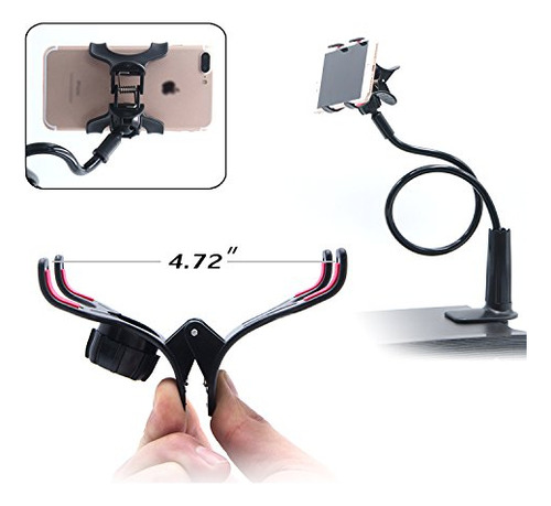 Soporte Celular Auxo-fun Universal, Flexible Brazo, Clip