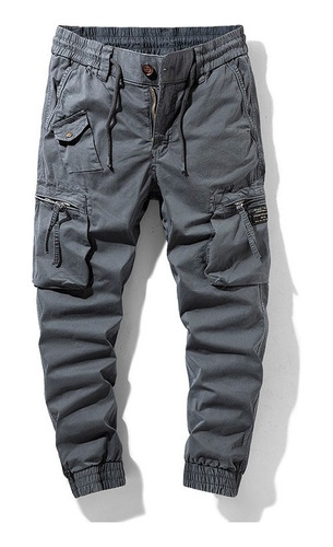 Pantalones Cargo De Hombre De Longitud Completa 95% Algodón