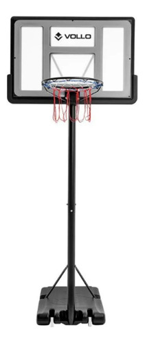 Tabela Basquete Portátil Ajustável Aro 45cm Vollo + Brinde