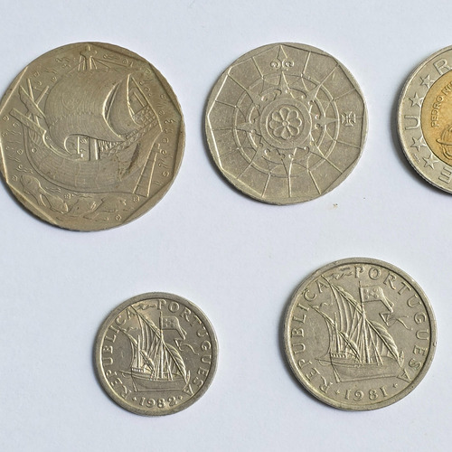 11 Moedas De Portugal 100 50 20 10 5 2,5 Escudos 1951 A 1991 (Usado)