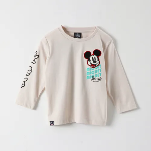 Polera Manga Larga Niño Mickey M.mouse Blanco Disney