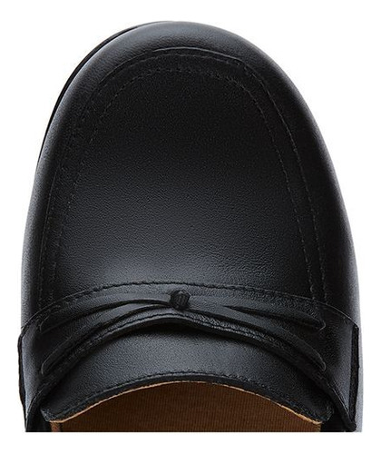 Zapato Casual Ver65709 Corte Suave Negro Talon Comodo Liso
