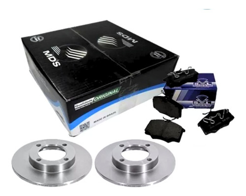 Kit Disco Freio + Pastilha Gol Bola 95 96 97 98 99 00 Solido