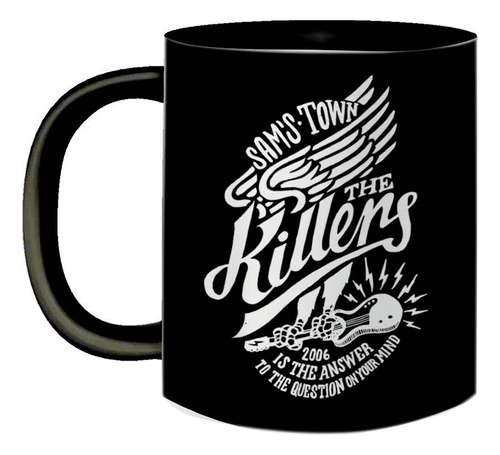 Caneca Preta Banda Rock Internacional Anos 2000 The Killers