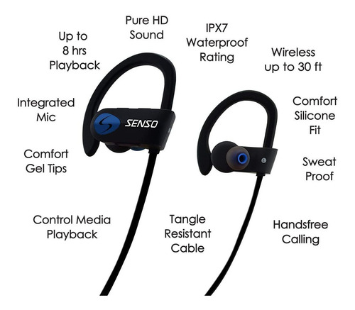 Auriculares Bluetooth Senso: Los Mejores Auriculares Inalámb