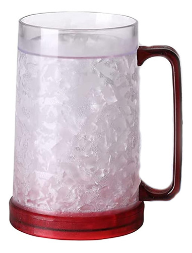 Taza Para Congelador De Gel De Doble Pared 1 - Rojo- (red)