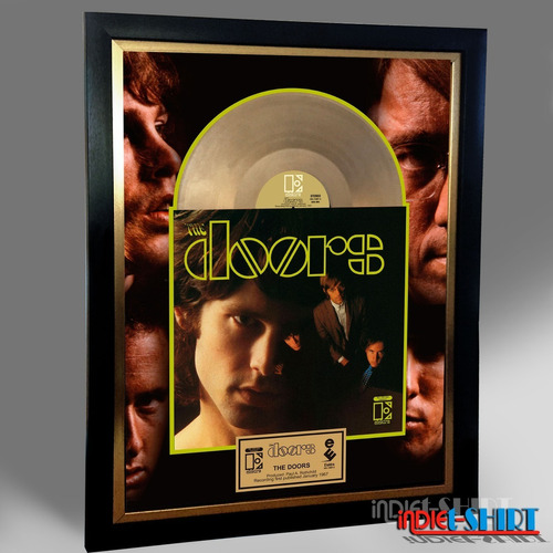 Cuadro Decorativo The Doors Lp Tipo Disco De Oro Vinyl 