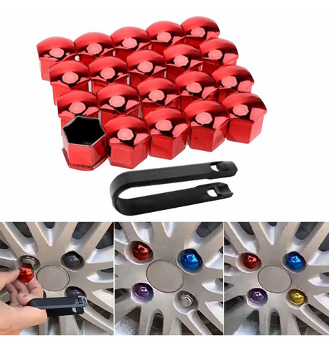 5 X 20 Piezas Tapas De Tuercas De Rueda De Coche Cubiertas