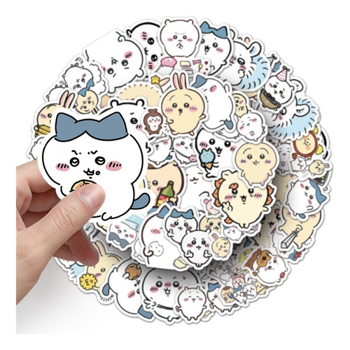 100 Pegatinas De Dibujos Animados De Chiikawa Diy