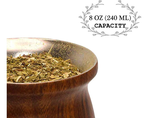 Juego De Taza De Té Y Calabaza Yerba Mate Marrón Ta...