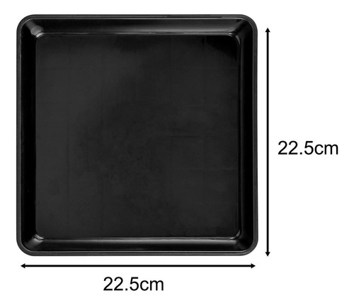 Mz 10 Uds. Platillos For Plantas, Bandejas For Plantas Negro
