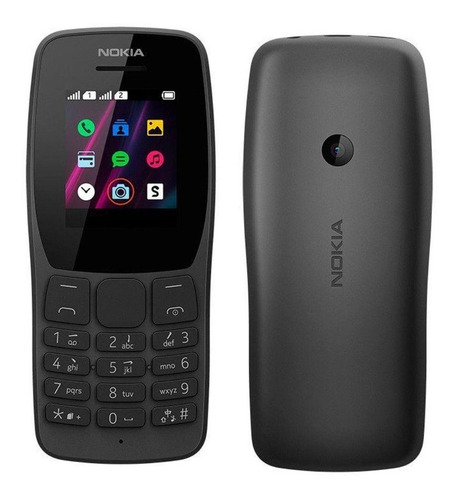 Celular Nokia 110 Dual Chip 32mb 2g Desbloqueado Nk006 Cor Preto