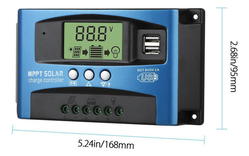 Jjj Regulador De Panel Solar Mppt 30a-100a 12v/24v,