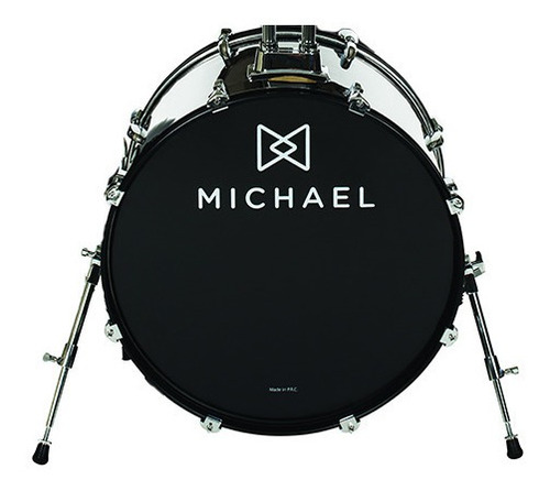 Bateria Acústica Michael Audition Bumbo 22 Banco E Baqueta