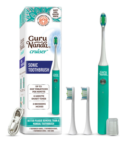 Gurunanda Cruiser - Cepillo De Dientes Sonico  2 Cabezales 