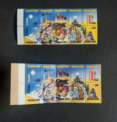 Sellos Chilenos Año 2000 Mint