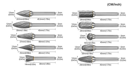 Juego De Brocas Rotativas De Doble Corte Para Carpintería
