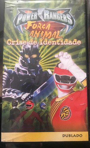 Fita Vhs Power Rangers Força Animal Antigo (Usado)