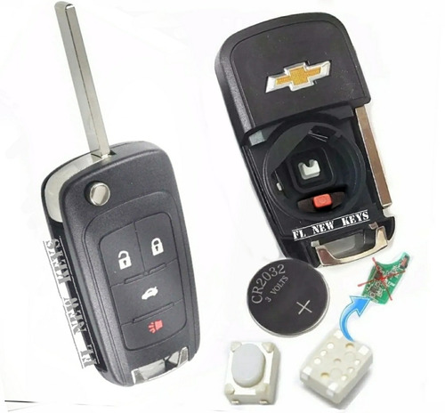 Carcasa Llave 4 Botones Cruze Camaro Sonic+ 2 Microswitch