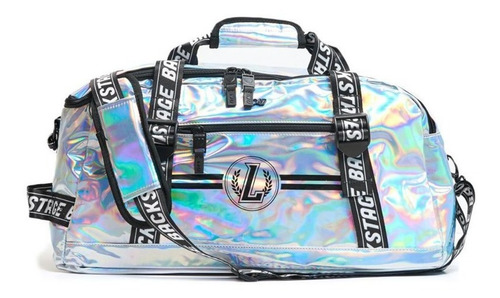 Bolso Logo Charol Holografico Con Estampa Logo Mujer 47stree