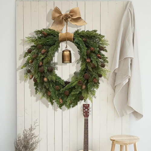. Corona De Puerta Delantera Corona De Campanas De Navidad