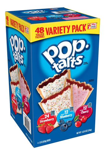 Pack De 48 Tartas De Desayuno Surtidas Pop Tarts Kellogg's