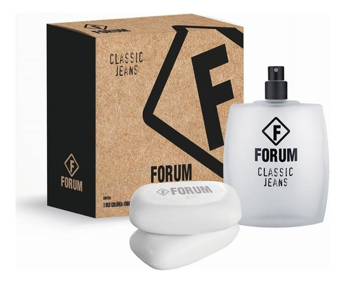 Perfume Forum Classic Jeans Deo Colonia 100ml+sabonete - Kit