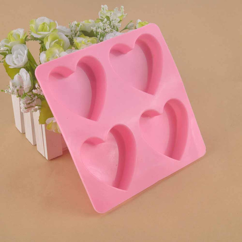 Molde Para Fondant De Silicona En Forma De Corazón Para Deco