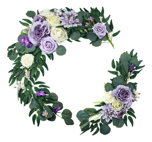 Mossflo Artificial Flower Swag Set 2 Pieza Boda Arco Floral