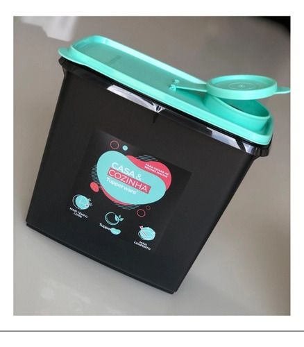 Tupperware Porta Sabão Em Pó + Amaciante + Lixinho Casa.