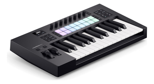 Teclado Controlador Midi De 25 Teclas Launchkey 25 Mk4 Novat Color Negro