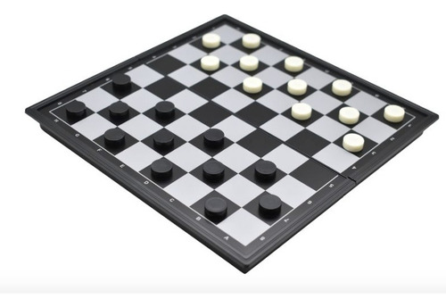 Juego De Mesa Plegable Ajedrez Y Damas - Magnético
