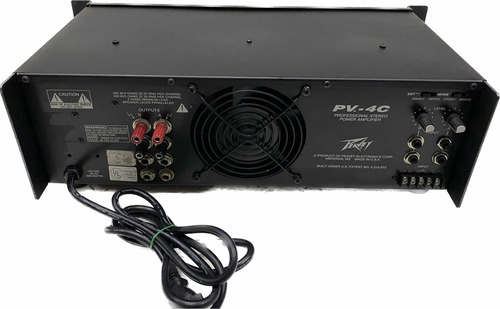 Potencia Peavey Pv4-c 200w 110w Made In Usa Novo Mostruario
