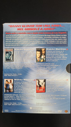 Dvds Quadrilogia Máquina Mortífera - Ótimo Estado