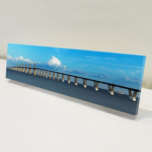 Cuadro Mdf Puente 7 Maracaibo Medidas 40 X 10 Cm Foto Canvas