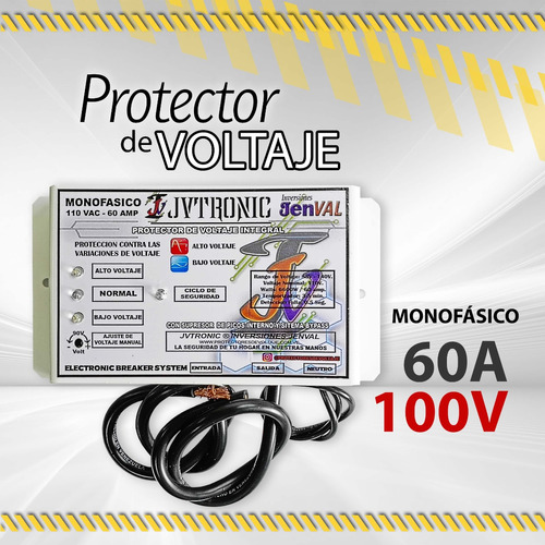 Protector De Voltaje Monofásico 100v / 60amp / 10383