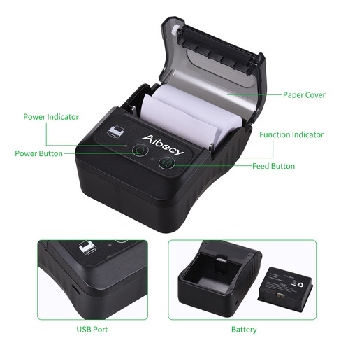 Impresora Térmica Móvil Aibecy Mini Usb Bill Pos