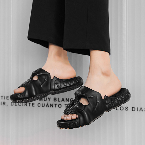 25-3 Chanclas De Playa Con Diseo De Calavera For