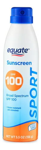 Protector Solar Spf 100 Equate Sunscreen En Spray *sk