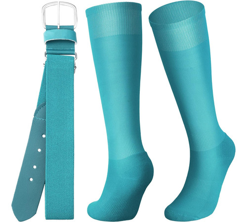 Zhanmai Combo De Calcetines Y Cinturón De Béisbol, Calcetine