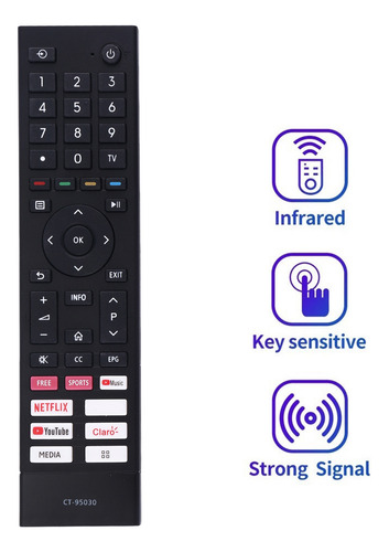 Mando A Distancia De Repuesto Ct-95030 Para Toshiba Tv Remot