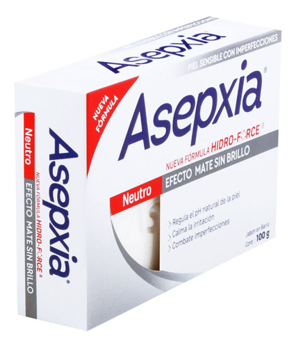 Jabón De Tocador Barra Asepxia Neutro 100g Genomma Lab