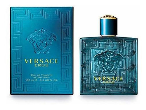 Versace Eros Agua De Colonia Vaporizador Para Hombres, 3.4 F