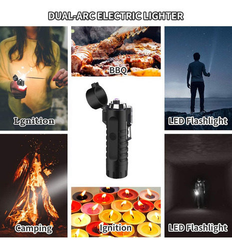 Linterna Portátil H, Usb, Led, Encendedor Eléctrico 8734