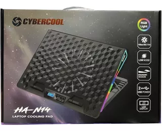 Cooler Para Laptop Gamer Rgb 15.6 Cybercool N14 Ventilador 1