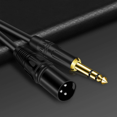 Cable De Audio Balanceado De 6,35 Mm A Xlr, Estéreo Macho A