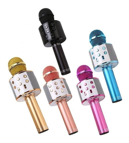 Micrófono Karaoke Bluetooth Parlante Inalambrico Usb Aux Sd