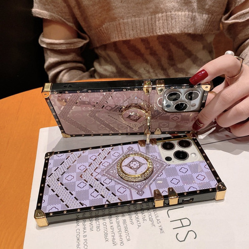 Funda Para iPhone Carcasa Celular Anticaida Case Con Anillo